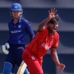 Vishwaesh Gurumurthy of Bahrain appeals during the ICC U19 Men's Cricket World Cup Asia Division 2 Qualifier match between Bahrain and Thailand held at the Terdthai Cricket Ground, Bangkok, Thailand on February 25, 2024.
Photo by: Deepak Malik / Creimas
RESTRICTED TO EDITORIAL USE