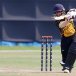 Muhammad Aalif Shamsul Bahrin Captain of Malaysia plays a shot during the ICC U19 Men's Cricket World Cup Asia Division 2 Qualifier match between Thailand and Malaysia held at the Terdthai Cricket Ground, Bangkok, Thailand on February 29, 2024.
Photo by: Deepak Malik / Creimas
RESTRICTED TO EDITORIAL USE