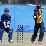 Ammar Aiman Abdul Haizad of Malaysia plays a shot during the ICC U19 Men's Cricket World Cup Asia Division 2 Qualifier match between Thailand and Malaysia held at the Terdthai Cricket Ground, Bangkok, Thailand on February 29, 2024.
Photo by: Deepak Malik / Creimas
RESTRICTED TO EDITORIAL USE
