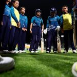 ABU DHABI, UNITED ARAB EMIRATES - MAY 01: Players of Thailand huddle during the ICC Women's T20 World Cup Qualifier 2024 match between Thailand and USA at Zayed Cricket Stadium on May 01, 2024 in Abu Dhabi, United Arab Emirates. (Photo by Francois Nel-ICC/ICC via Getty Images)
