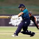 ABU DHABI, UNITED ARAB EMIRATES - MAY 01: Naruemol Chaiwai of Thailand bats during the ICC Women's T20 World Cup Qualifier 2024 match between Thailand and USA at Zayed Cricket Stadium on May 01, 2024 in Abu Dhabi, United Arab Emirates. (Photo by Francois Nel-ICC/ICC via Getty Images)