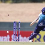 Phannita Maya of Thailand is bowled by Winifred Duraisingam of Malaysia during the ACC Women's T20 Asia Cup 2024 match between Malaysia and Thailand at the Rangiri Dambulla International Cricket Stadium, Dambulla, Sri Lanka, on July 20, 2024.
Photo Credit : Deepak Malik / Asian Cricket Council / CREIMAS
RESTRICTED TO EDITORIAL USE