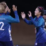 Thipatcha Putthawong of Thailand celebrates the wicket of Ishma Tanjim of Bangladesh during the ACC Women's T20 Asia Cup 2024 match between Bangladesh and Thailand at the Rangiri Dambulla International Cricket Stadium, Dambulla, Sri Lanka, on July 22, 2024.
Photo Credit : Deepak Malik / Asian Cricket Council / CREIMAS
RESTRICTED TO EDITORIAL USE