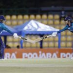Nattaya Boochatham of Thailand and Aphisara Suwanchonrathi of Thailand during the ACC Women's T20 Asia Cup 2024 match between Bangladesh and Thailand at the Rangiri Dambulla International Cricket Stadium, Dambulla, Sri Lanka, on July 22, 2024.
Photo Credit : Pankaj Nangia / Asian Cricket Council / CREIMAS
RESTRICTED TO EDITORIAL USE