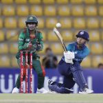 Nattaya Boochatham of Thailand plays a shot during the ACC Women's T20 Asia Cup 2024 match between Bangladesh and Thailand at the Rangiri Dambulla International Cricket Stadium, Dambulla, Sri Lanka, on July 22, 2024.
Photo Credit : Pankaj Nangia / Asian Cricket Council / CREIMAS
RESTRICTED TO EDITORIAL USE