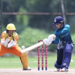 Chanida Sutthiruang of Thailand plays a shot during the match 13 of the ICC Women's T20 World Cup Asia Qualifier between Thailand Women and Bhutan Women, held at Terdthai Cricket Ground, Bangkok, on 15 May 2025.
Photo by Anshuman Akash / CREIMAS
RESTRICTED TO EDITORIAL USE