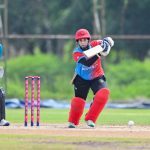 Maryam Omar of Kuwait plays a shot during match 1 of the ICC Women's T20 World Cup Asia Qualifier between Thailand Women and Kuwait Women held at the Terdthai Cricket Ground, Bangkok on the 9th May 2025.
Photo by Sameer G. Bhalekar / CREIMAS for International Cricket Council
RESTRICTED TO EDITORIAL USE