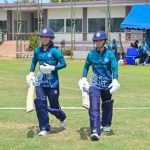 Thailand Openers walking in on to the fied during match 1 of the ICC Women's T20 World Cup Asia Qualifier between Thailand Women and Kuwait Women held at the Terdthai Cricket Ground, Bangkok on the 9th May 2025.
Photo by Sameer G. Bhalekar / CREIMAS for International Cricket Council
RESTRICTED TO EDITORIAL USE