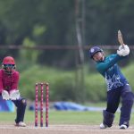 Nannapat Khoncharoenkai of Thailand plays a shot during the Super Three Match 1 of the ICC Women's T20 World Cup Asia Qualifier between Thailand Women and United Arab Emirates Women, held at Terdthai Cricket Ground, Bangkok, on 18 May 2025.
Photo by Anshuman Akash / CREIMAS
RESTRICTED TO EDITORIAL USE