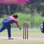 Athige Thilini Sashikala Silva of United Arab Emirates throws a ball during the Super Three Match 1 of the ICC Women's T20 World Cup Asia Qualifier between Thailand Women and United Arab Emirates Women, held at Terdthai Cricket Ground, Bangkok, on 18 May 2025.
Photo by Anshuman Akash / CREIMAS
RESTRICTED TO EDITORIAL USE