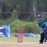 Natthakan Chantham of Thailand plays a shot during the Super Three Match 1 of the ICC Women's T20 World Cup Asia Qualifier between Thailand Women and United Arab Emirates Women, held at Terdthai Cricket Ground, Bangkok, on 18 May 2025.
Photo by Anshuman Akash / CREIMAS
RESTRICTED TO EDITORIAL USE