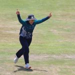 Chanida Sutthiruang of Thailand celebrates a wicket during the Super Three Match 1 of the ICC Women's T20 World Cup Asia Qualifier between Thailand Women and United Arab Emirates Women, held at Terdthai Cricket Ground, Bangkok, on 18 May 2025.
Photo by Anshuman Akash / CREIMAS
RESTRICTED TO EDITORIAL USE