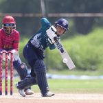 Nattaya Boochatham of Thailand plays a shot during the Super Three Match 1 of the ICC Women's T20 World Cup Asia Qualifier between Thailand Women and United Arab Emirates Women, held at Terdthai Cricket Ground, Bangkok, on 18 May 2025.
Photo by Anshuman Akash / CREIMAS
RESTRICTED TO EDITORIAL USE